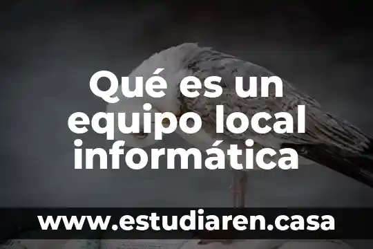 Qué es un equipo local informática