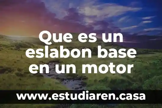 Que es if en base de datos 5 Que es un eslabon base en un motor