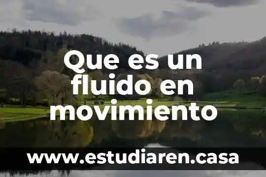 Que es un fluido en movimiento