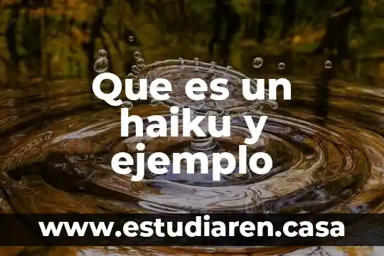 Ejemplo sobre lo que es calidad para deming 7 Que es un haiku y ejemplo