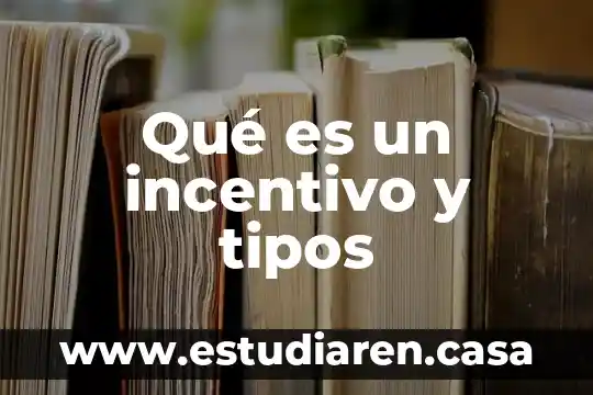 Qué es un incentivo y tipos