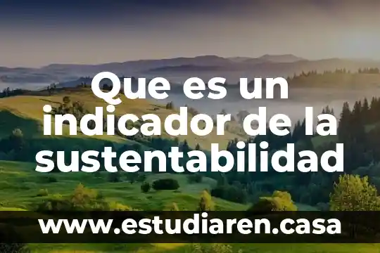 Que es el indicador ema 8 Que es un indicador de la sustentabilidad