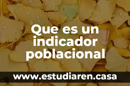 Que es crecimiento poblacional exponencial en biologia 6 Que es un indicador poblacional