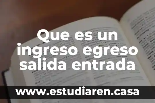 Que es salida spdif 4 Que es un ingreso egreso salida entrada
