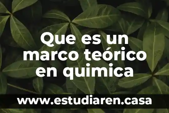 Que es el marco teórico del control eléctrico 7 Que es un marco teórico en quimica