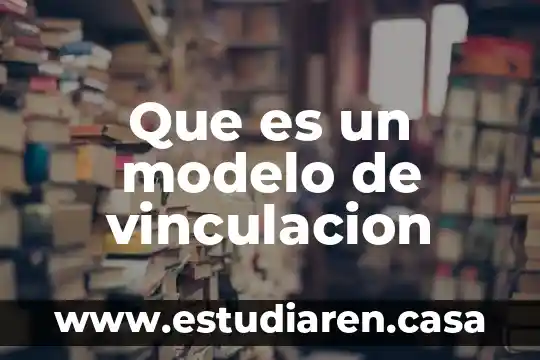 Que es un modelo ecologico ambiental 5 Que es un modelo de vinculacion