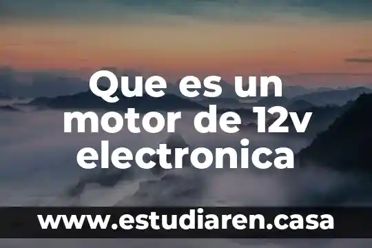 Módulo de Facturación Electrónica que es 6 Que es un motor de 12v electronica