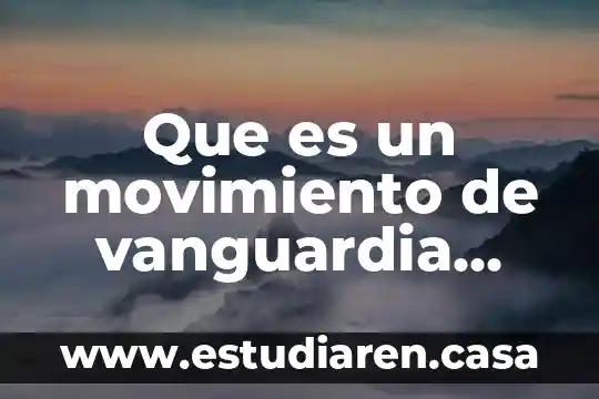 Que es un movimiento lateral suello 4 Que es un movimiento de vanguardia barroco