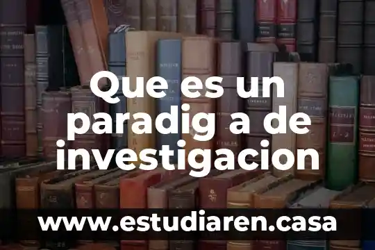 Investigación de que es la diversidad con nexos 3 Que es un paradig a de investigacion
