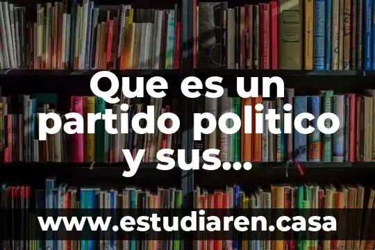 Que es el analisis de componentes principales en algebra lineal 3 Que es un partido politico y sus principales caracteristicas