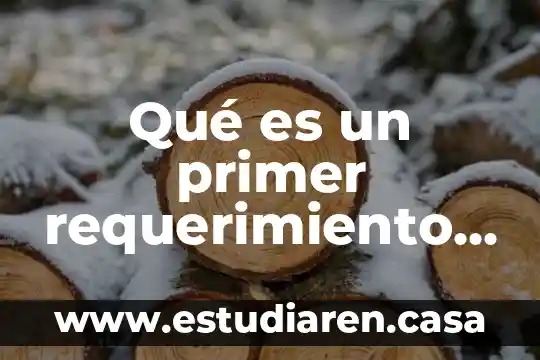 Qué es un primer requerimiento de hacienda México