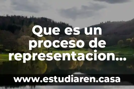 Que es un proceso de representacion mental