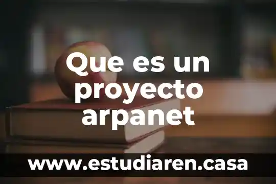 Que es una licitacion de proyecto 3 Que es un proyecto arpanet