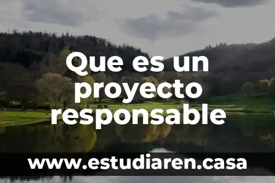 Que es sexualidad responsable dibujos 5 Que es un proyecto responsable
