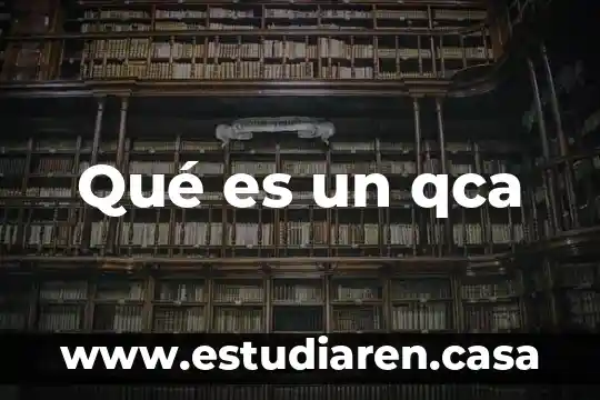 Que es localidad en la ciudad de mexico 6 Qué es un qca