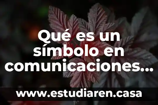 Qué es un símbolo en comunicaciones digitales