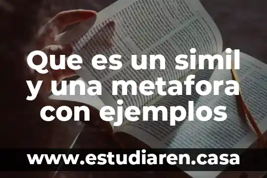 Qué es la metáfora explicada para niños 3 Que es un simil y una metafora con ejemplos