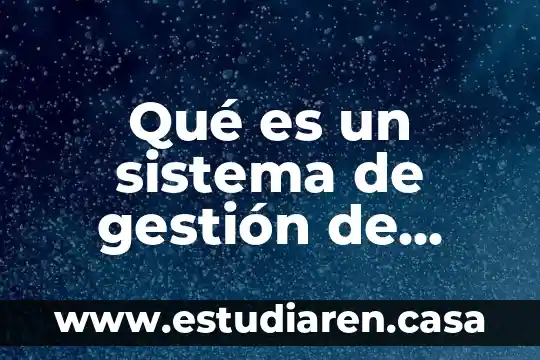 Que es un sistema de gestion de filas 5 Qué es un sistema de gestión de seguridad
