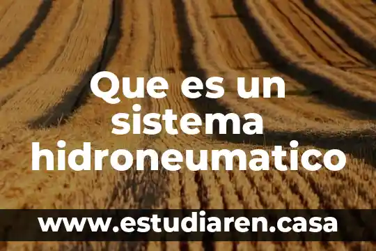 Que es un sistema hidroneumatico