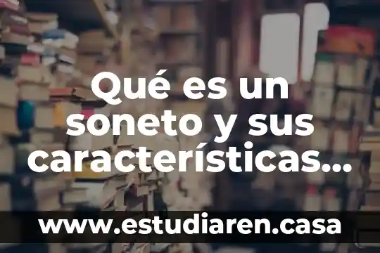 Que es el analisis de componentes principales en algebra lineal 4 Qué es un soneto y sus características principales