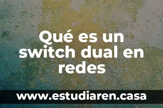 Que es una persona dual 3 Qué es un switch dual en redes