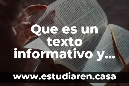 Que es un texto informativo y las fuentes de informacion
