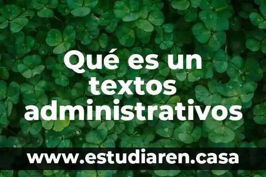 Que es procesdor de textos 4 Qué es un textos administrativos