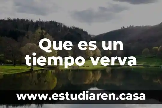 Que es un tiempo verva