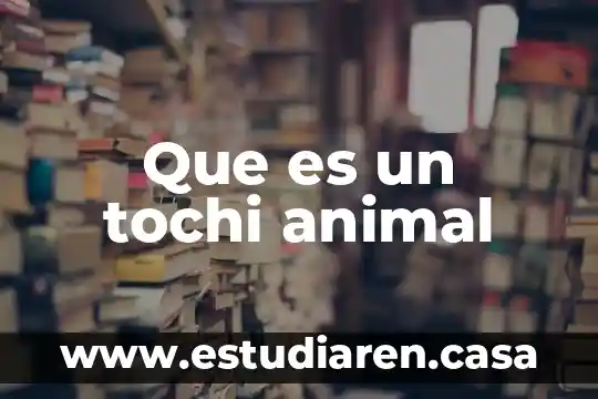 Que es un tochi animal
