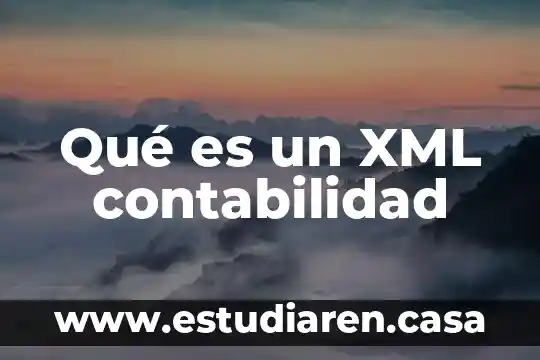 Para que es el formato XML 6 Qué es un XML contabilidad