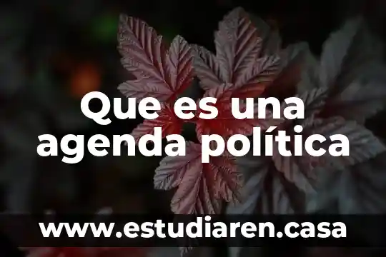 Que es la agenda 2030 y sus objetivos 3 Que es una agenda política