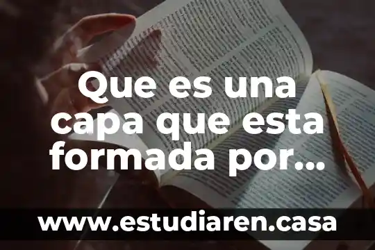Que es una capa que esta formada por magma