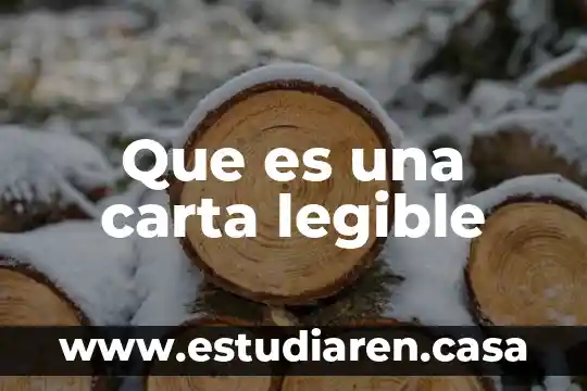 Que es carta comodato 8 Que es una carta legible