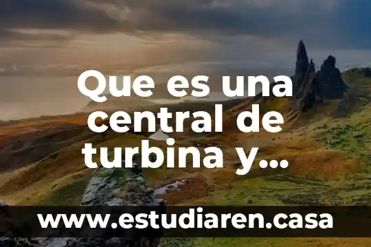 Que es una central de turbina y elternador en mexico