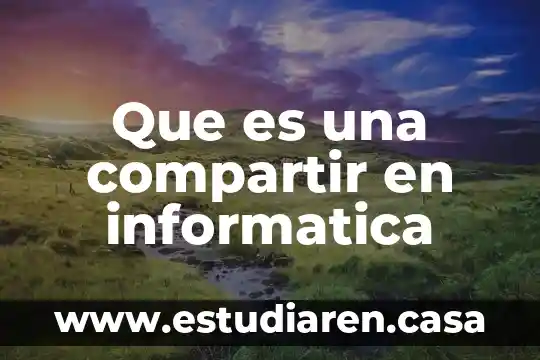 Que es un hilo en informatica 6 Que es una compartir en informatica