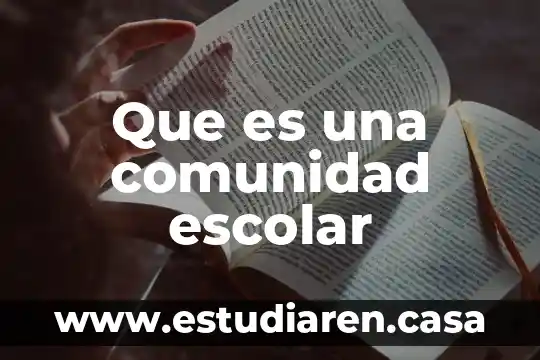 Que es la comunidad legbt 4 Que es una comunidad escolar