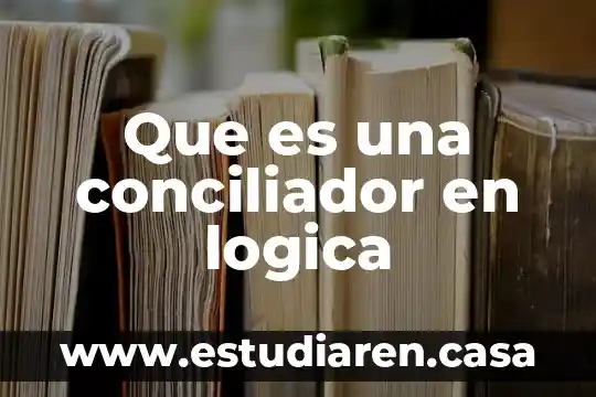 Que es via de desarrollo 6 Que es una conciliador en logica