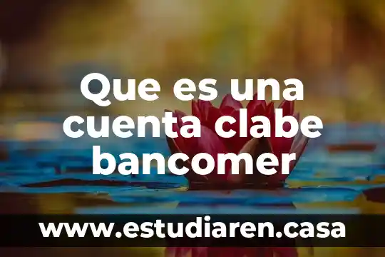 Que es una cuenta clabe bancomer