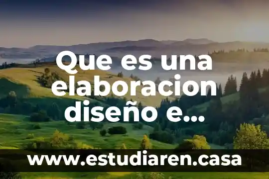 Que es una elaboracion diseño e interrupción de un plano