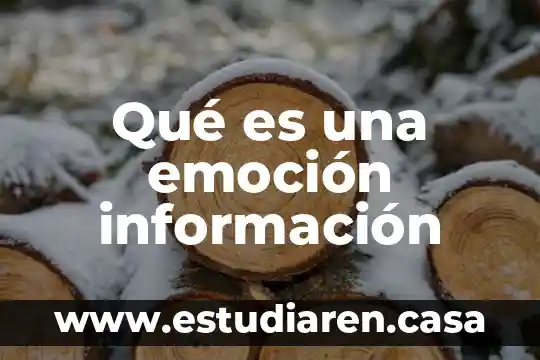 Que es datos de informacion pd 5 Qué es una emoción información