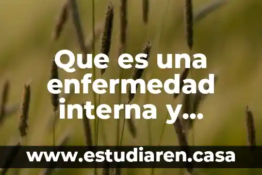 Que es una enfermedad interna y externa en animales