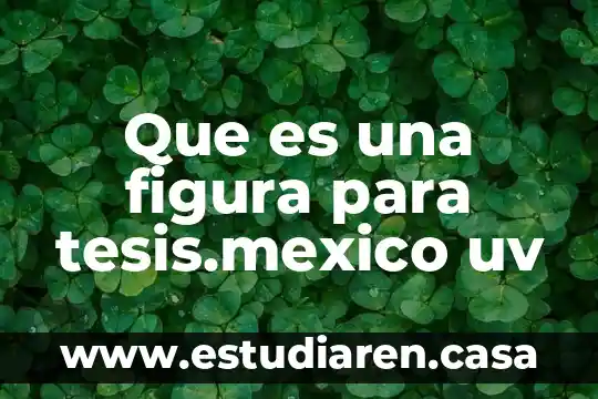 Que es una figura para tesis.mexico uv