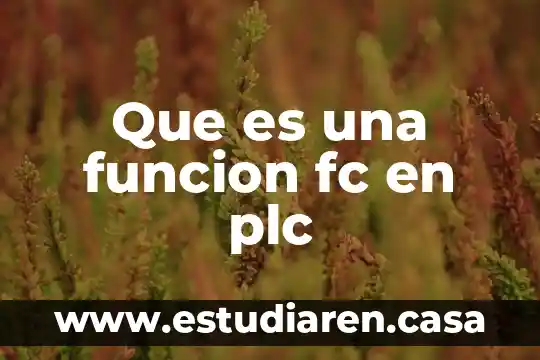 Que es la funcion de las vacunas 6 Que es una funcion fc en plc