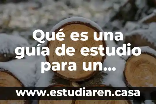 Qué es una guía de estudio para un examen