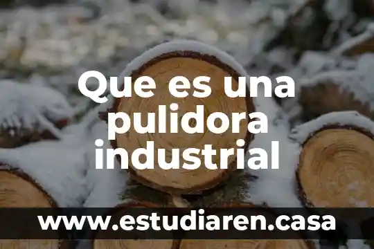 Que es dibjuo industrial 5 Que es una pulidora industrial