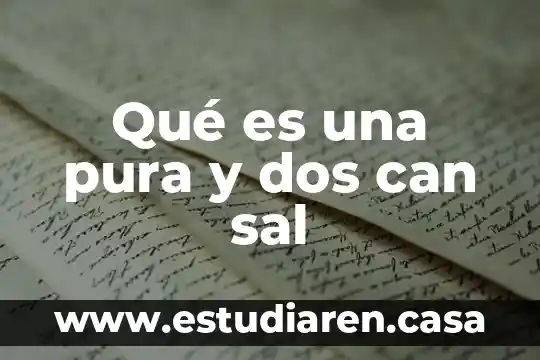 Qué es ciencia pura concepto 8 Qué es una pura y dos can sal
