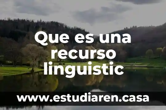 Que es una recurso linguistic