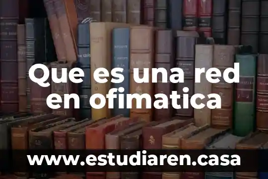 Que es una red en ofimatica