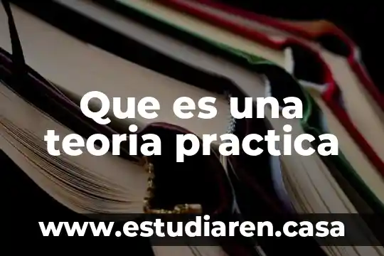 Que es una teoria practica