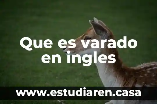Que es el listening en ingles 8 Que es varado en ingles